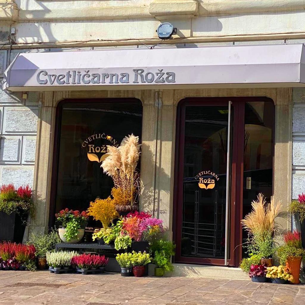 Cvetličarka pri delu